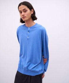 ATON SMOOTH SUVIN | ヘンリーネックセーター - UNISEX