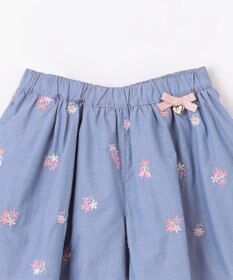 ANY KIDS フラワー 刺繍 キュロット