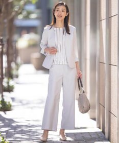 J.PRESS LADIES L 【WEB限定カラーあり】ランダムシアーストライプ カットソー