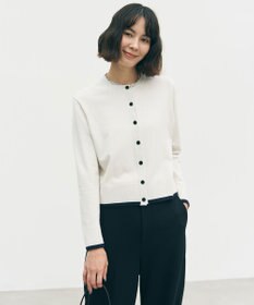 UNFILO マイビューティニット バイカラー カーディガン