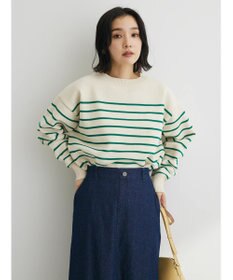 Green Parks ・ｎｏｖｅｍ９　ボーダーエアーニットプルオーバー