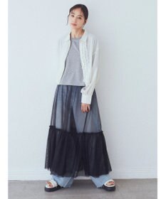 earth music&ecology フリルシャツ