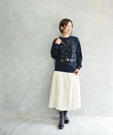 muuc 〈コットン100% 12.7オンス生地＆裏面パイル〉筆記帳刺繍のスウェット