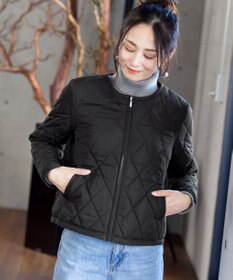 Tiaclasse L コンパクトなシルエットのキルティングショートコート