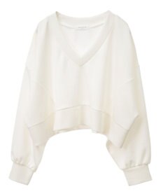 Green Parks ショート丈Ｖネックポンチプルオーバー