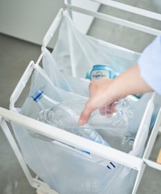 tower 目隠し分別ダストワゴン トスカ 2分別  ホワイト