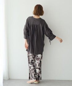 YECCA VECCA アブストラクト柄ワイドパンツ
