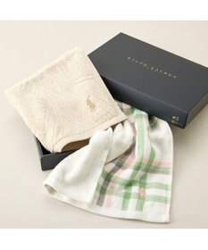 PRESENTERS ROOM POLO RALPH LAUREN HOME(ポロ ラルフ ローレン ホーム) / ESTELLA PLAID ウォッシュタオルギフトセット(SAGE)