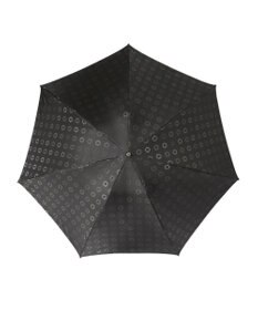 MOONBAT LANVIN en Bleu 折りたたみ傘 ジャカード×パイピング 簡単開閉 大きめ55cm