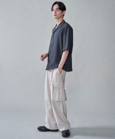 WEGO クレープオープンカラーシャツ（SS）