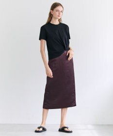 BEIGE， CERUSSITE / フォルムタック ドレープTシャツ