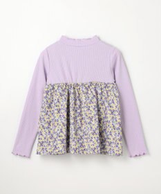 ANY KIDS ドッキング花柄カットソー