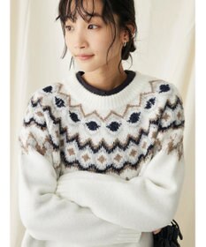 CRAFT STANDARD BOUTIQUE 求心柄ニットプルオーバー