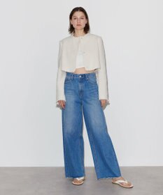 NAVE 【Nave】ストライプツィード クロップドジャケット