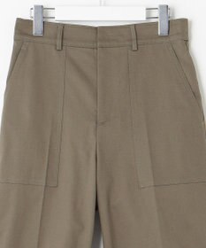 UNFILO 【洗える/ストレッチ】ライトコットン ベイカーパンツ