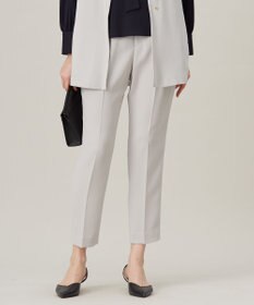 自由区 【セットアップ対応・洗える】トリアセダブルクロステーパード パンツ ライトグレー系