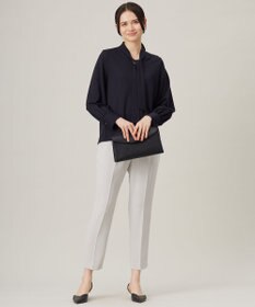 自由区 【セットアップ対応・洗える】トリアセダブルクロステーパード パンツ