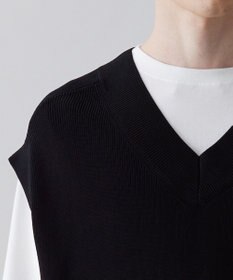 UNFILO MENS イージーケア ニットベスト [23年春夏商品]