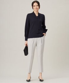 自由区 【セットアップ対応・洗える】トリアセダブルクロステーパード パンツ