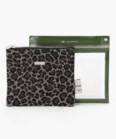 GRACE CONTINENTAL Fabricフラットポーチ-AW