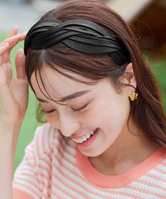 Tiaclasse ツイストデザインブレイドカチューシャ