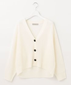 UNFILO L リネンリンクスメッシュ　カーディガン