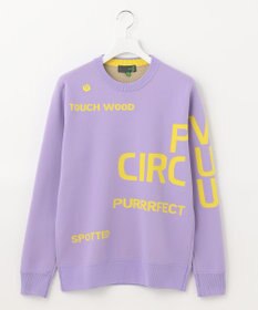 PW CIRCULUS 【MEN】【洗える/イージーケア】ロゴ カラーニット