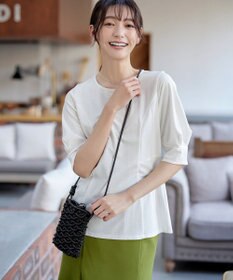 Tiaclasse マクラメショルダーバッグ