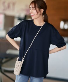 Tiaclasse マクラメショルダーバッグ