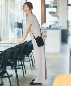 Tiaclasse マクラメショルダーバッグ