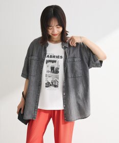 Green Parks 半袖シアーデニムシャツ