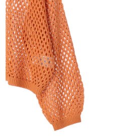 Green Parks メッシュ編みニットプルオーバー