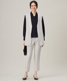 自由区 【セットアップ対応・洗える】トリアセダブルクロステーパード パンツ