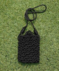 Tiaclasse マクラメショルダーバッグ