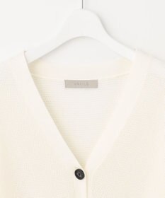 UNFILO L リネンリンクスメッシュ　カーディガン