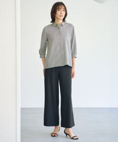 J.PRESS LADIES L 【洗える】ウォッシャブルキュプラツイル シャツ