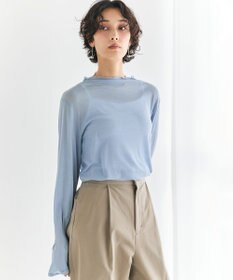 #Newans 【洗濯機可能】フレアカフスシアープルオーバー