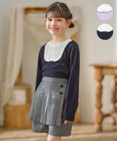 組曲 KIDS 【150-160㎝】【接触冷感・UVカット】サラリとヨークデザイン トップス