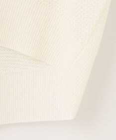 UNFILO L リネンリンクスメッシュ　カーディガン