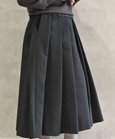 muuc トリプルクロス タックフレアスカート｜軽くてふっくらした三重織り生地・セットアップ可能