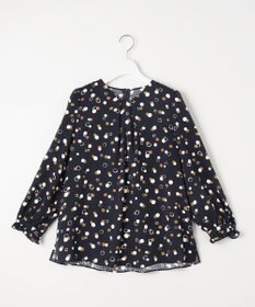 自由区 【セットアップ対応・洗える】ドットプリント ブラウス