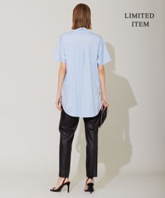 ICB 【WEB限定】ブラウスライクスムース スタンドカラーカットソー