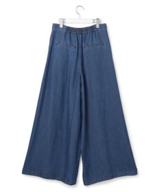 ICB L ナチュラルソフトデニム タックワイドパンツ