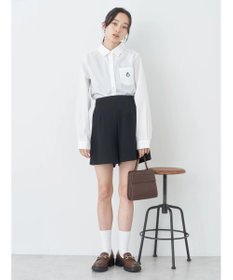 earth music&ecology ロゴ刺繍シャツ