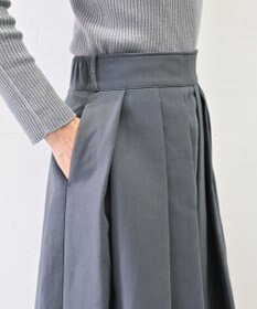 muuc トリプルクロス タックフレアスカート｜軽くてふっくらした三重織り生地・セットアップ可能