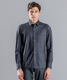 JOSEPH HOMME ツイルネルジャージー　レギュラーカラーシャツ