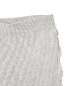 earth music&ecology サイドメローリブニットスカート