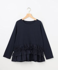 組曲 フリルシャツコンビ ロングTシャツ