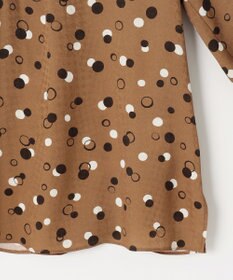 自由区 【セットアップ対応・洗える】ドットプリント ブラウス