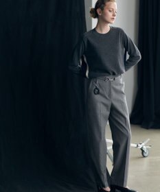 ICB 【30th ANNIVERSARY】ウールガンクラブチェック テーパードパンツ モノトーンチェック